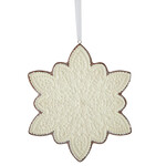 m. lynne designs gingerbread snowflake ornament