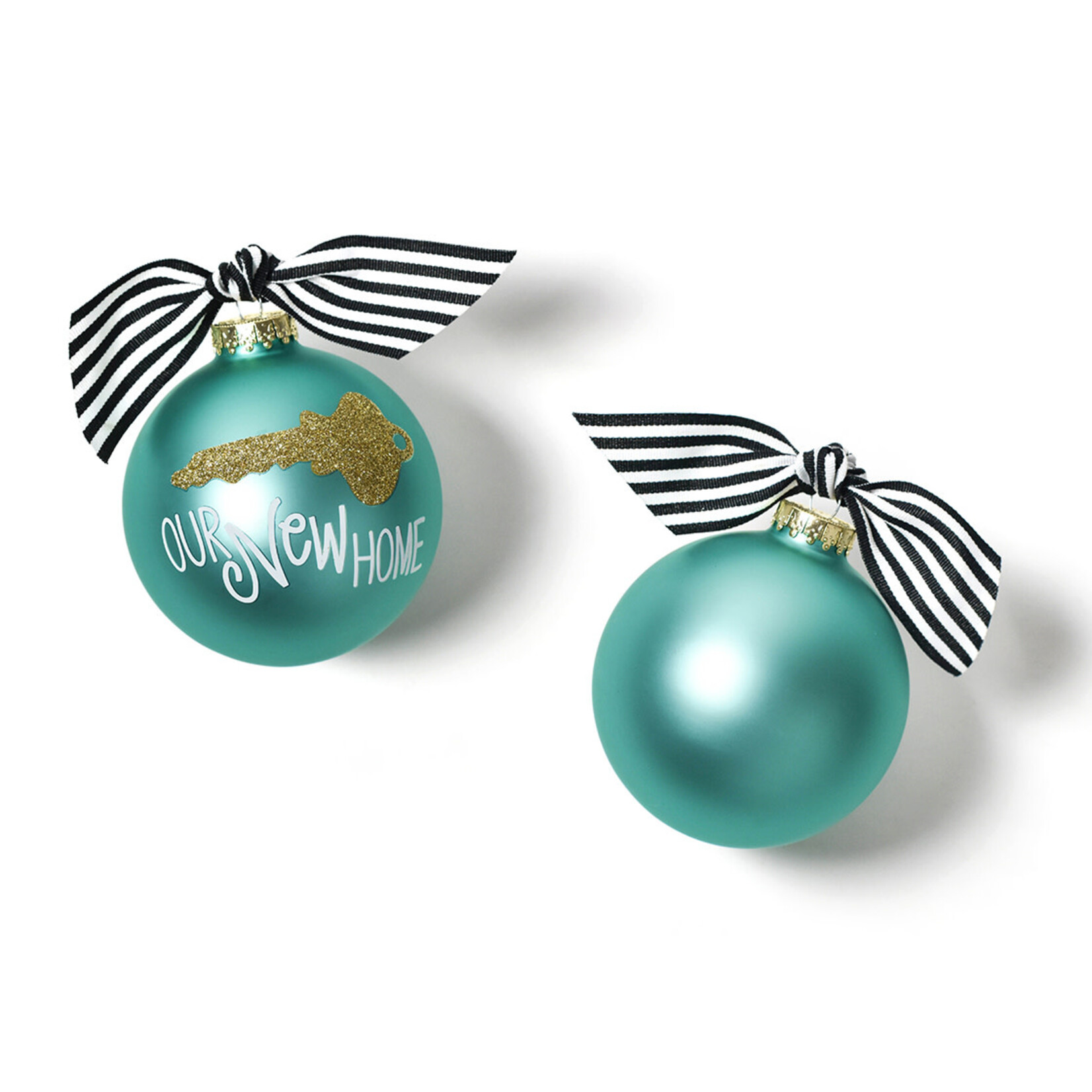 coton colors key to our new home glass ornament