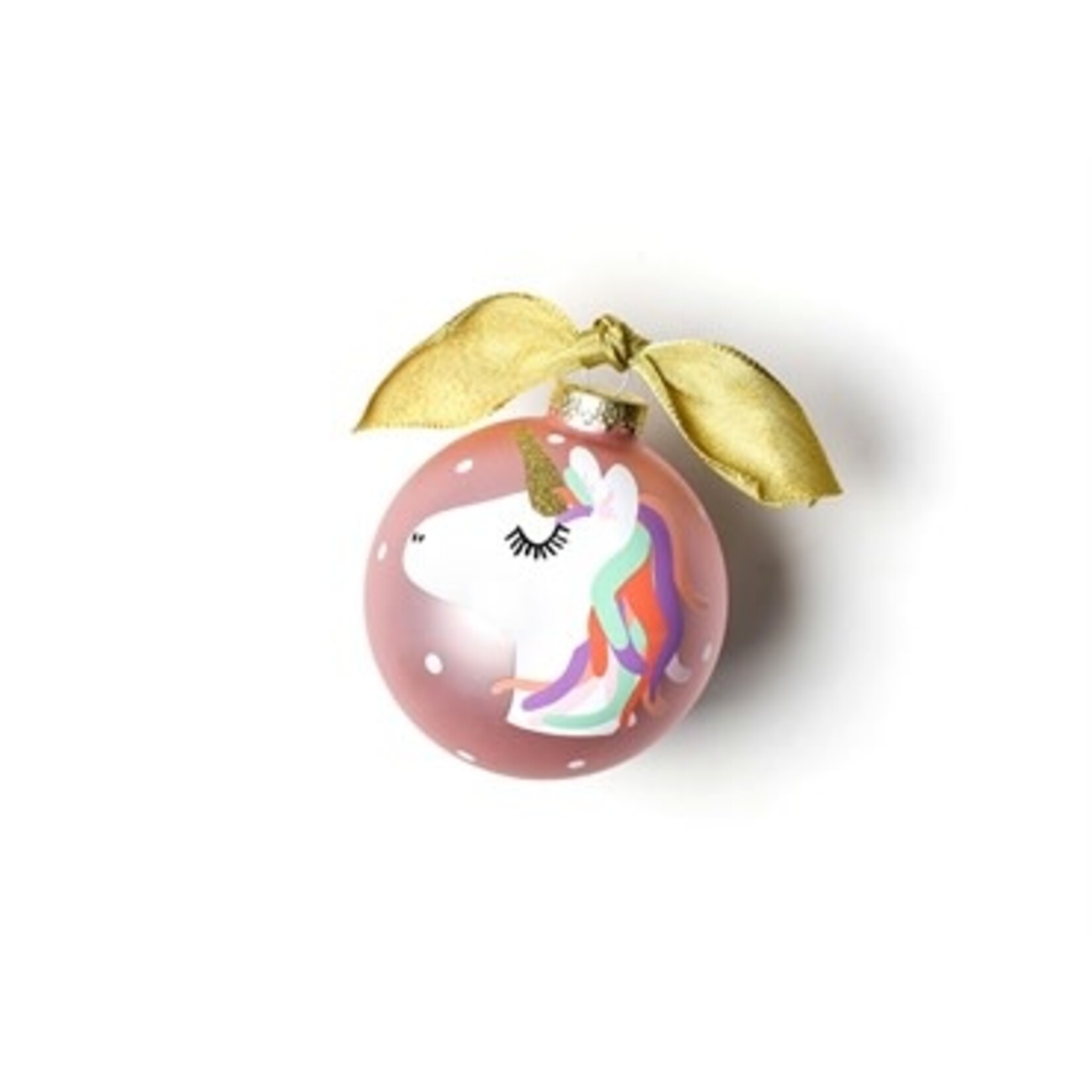 coton colors unicorn glass ornament