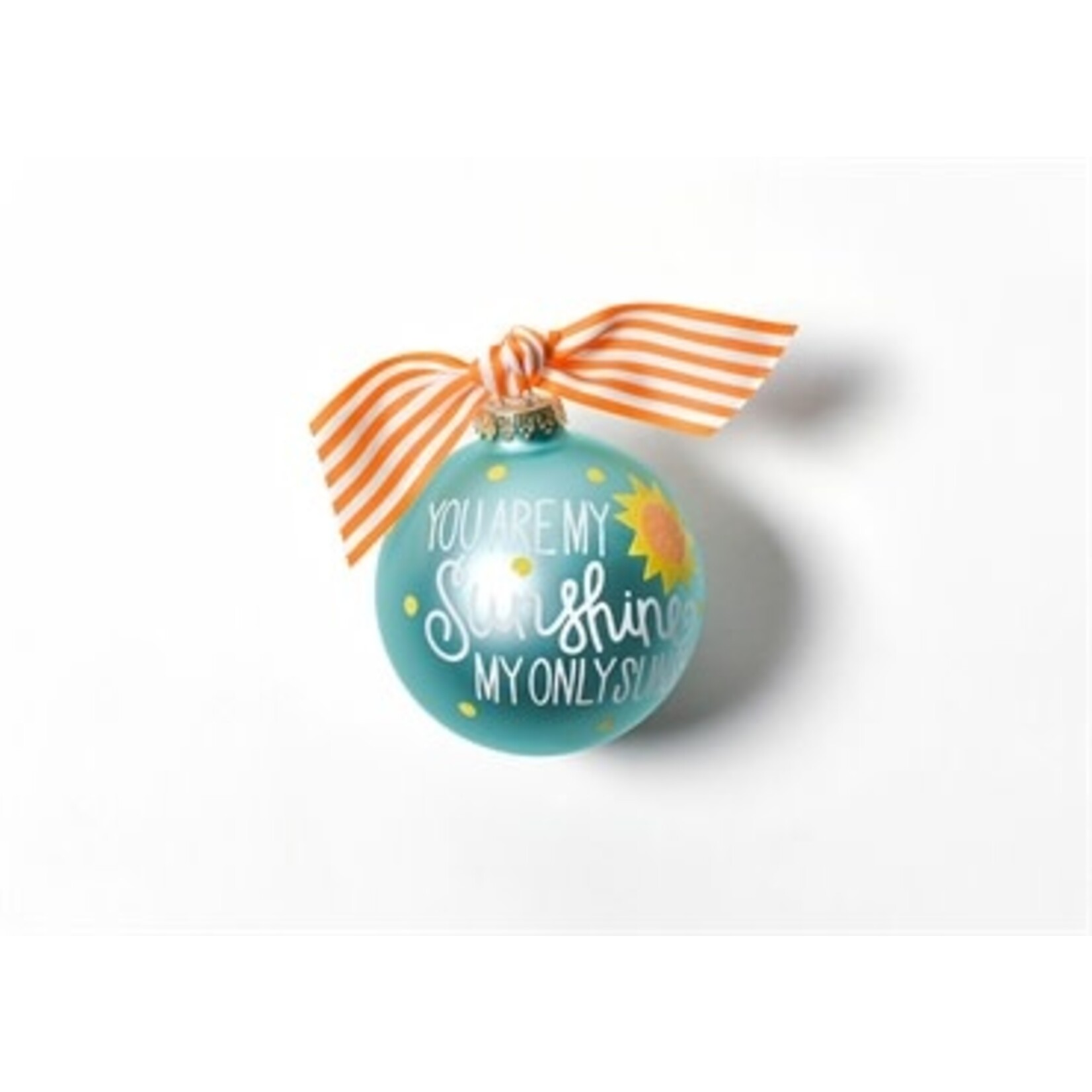 coton colors you are my sunshine glass ornament