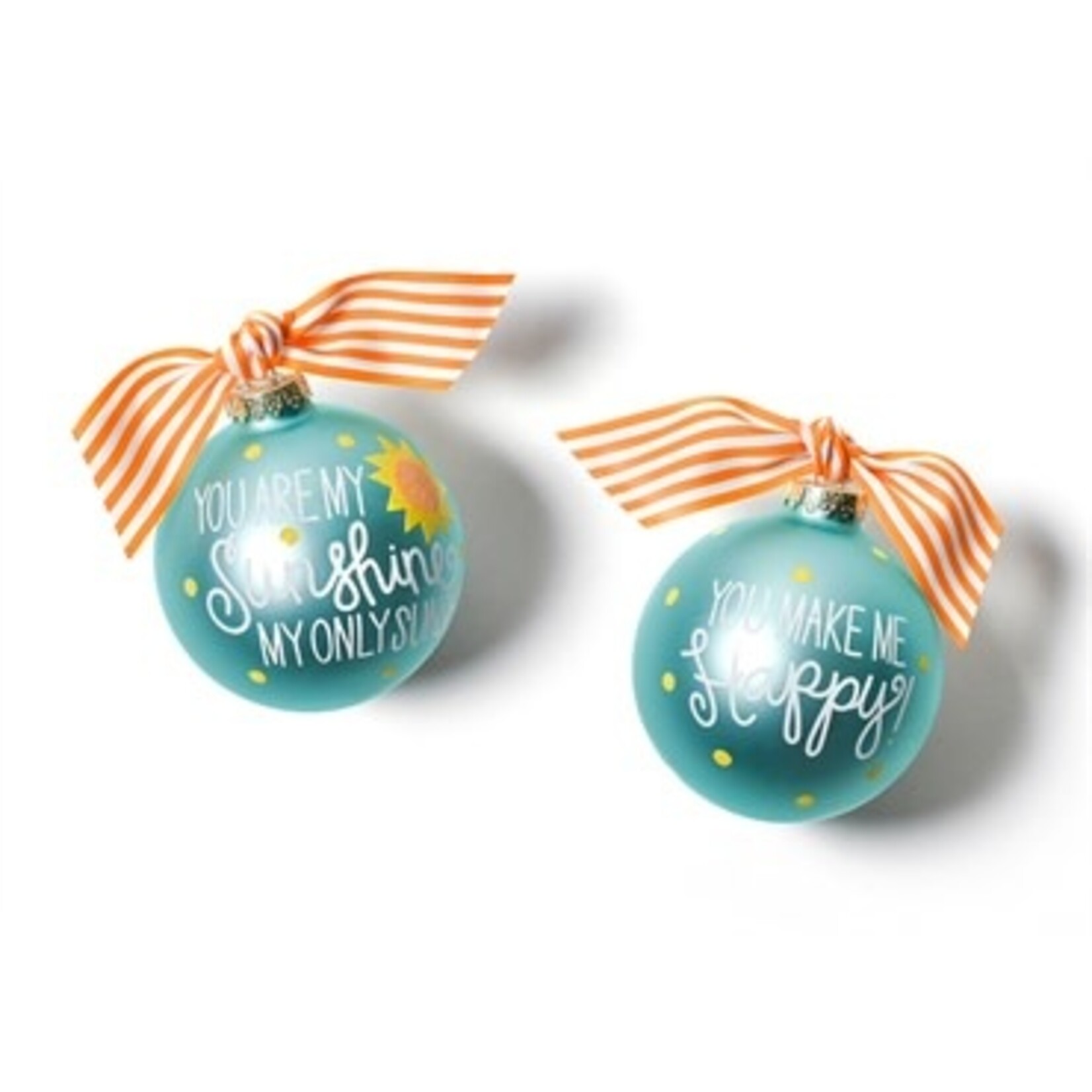 coton colors you are my sunshine glass ornament