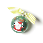 coton colors christmas calling reindeer glass ornament