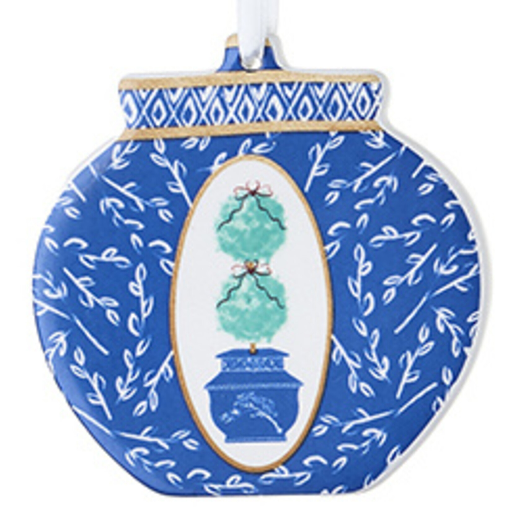m. lynne designs ginger jar cutout ornament