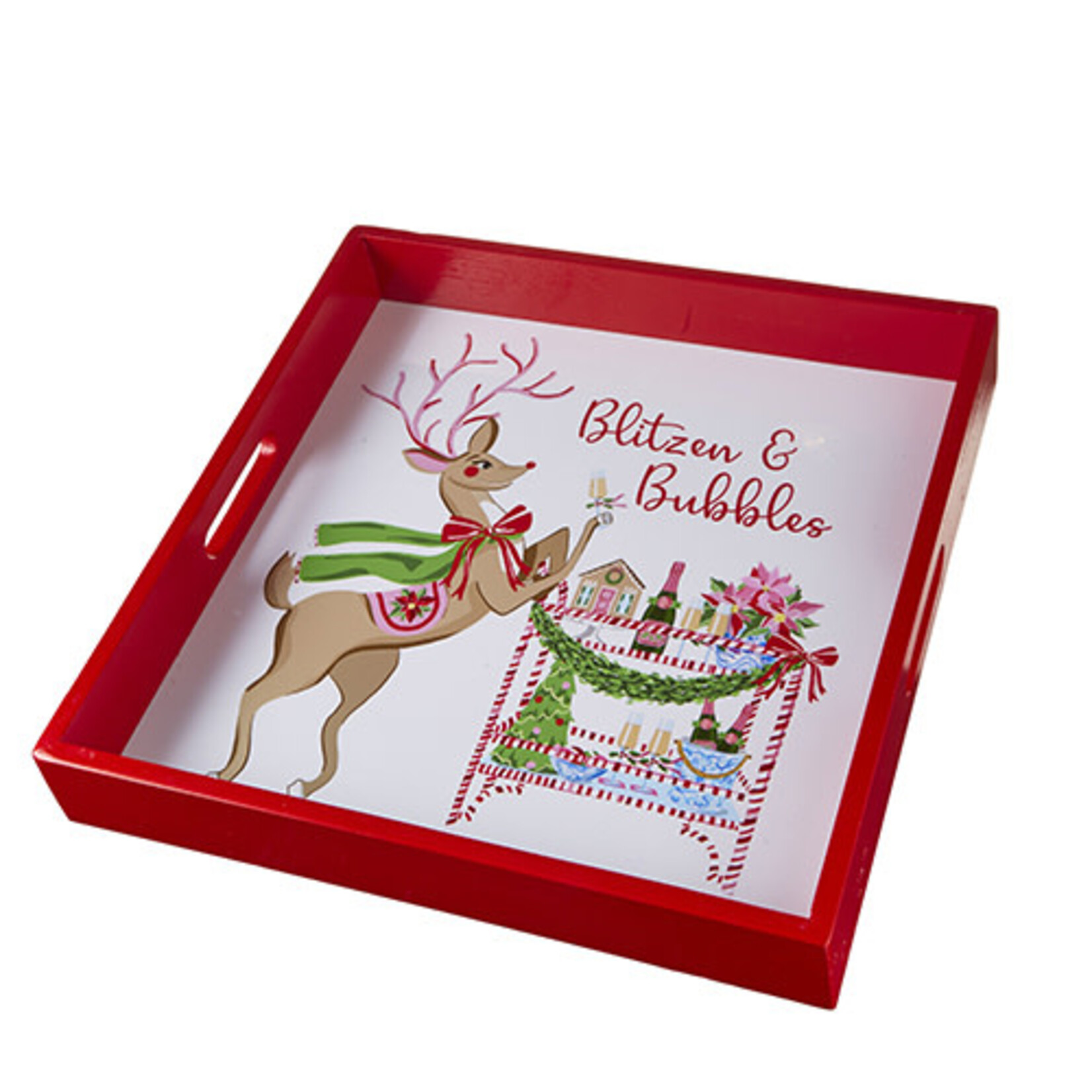 m. lynne designs blitzen and bubbles high shine tray