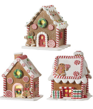 Colorful Gingerbread Lighted House