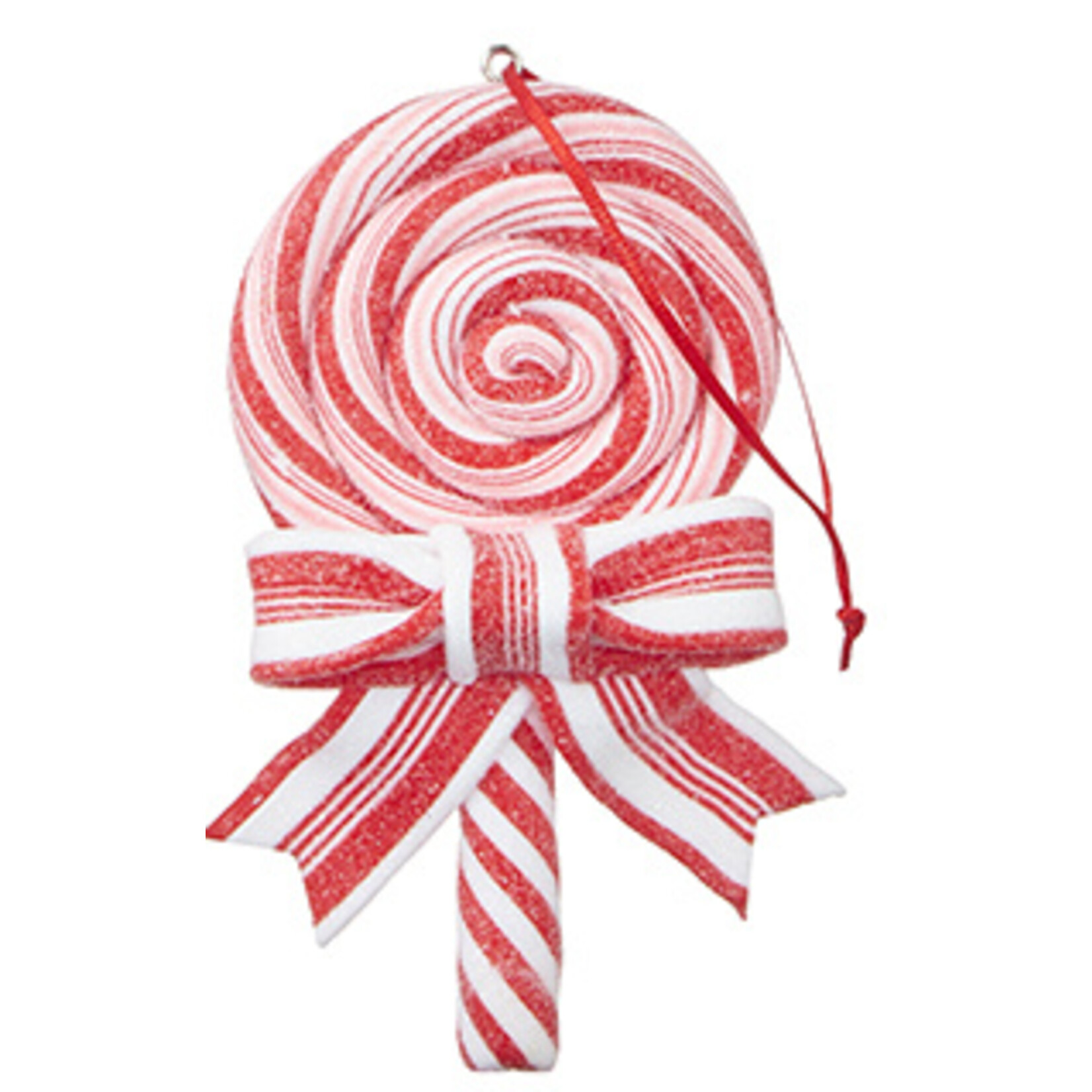 m. lynne designs peppermint lollipop ornament