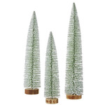 m. lynne designs thin  green snowy bottlebrush tree