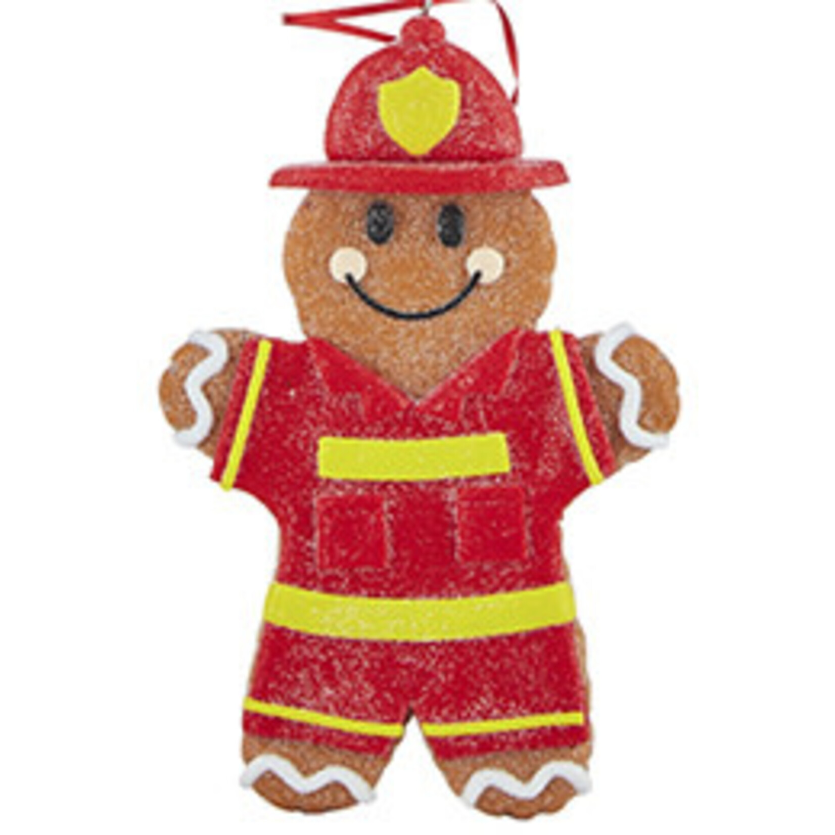 m. lynne designs gingerbread first responder ornament