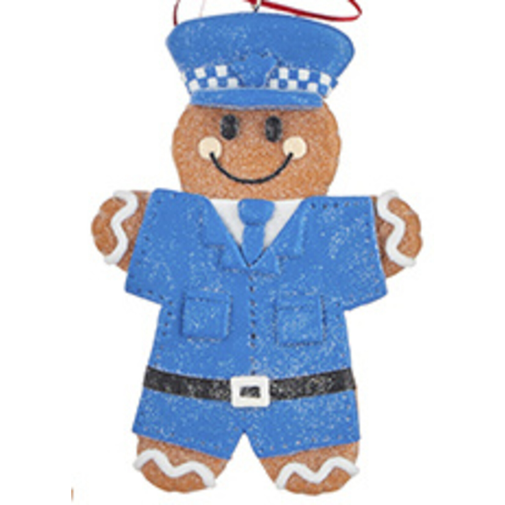 m. lynne designs gingerbread first responder ornament