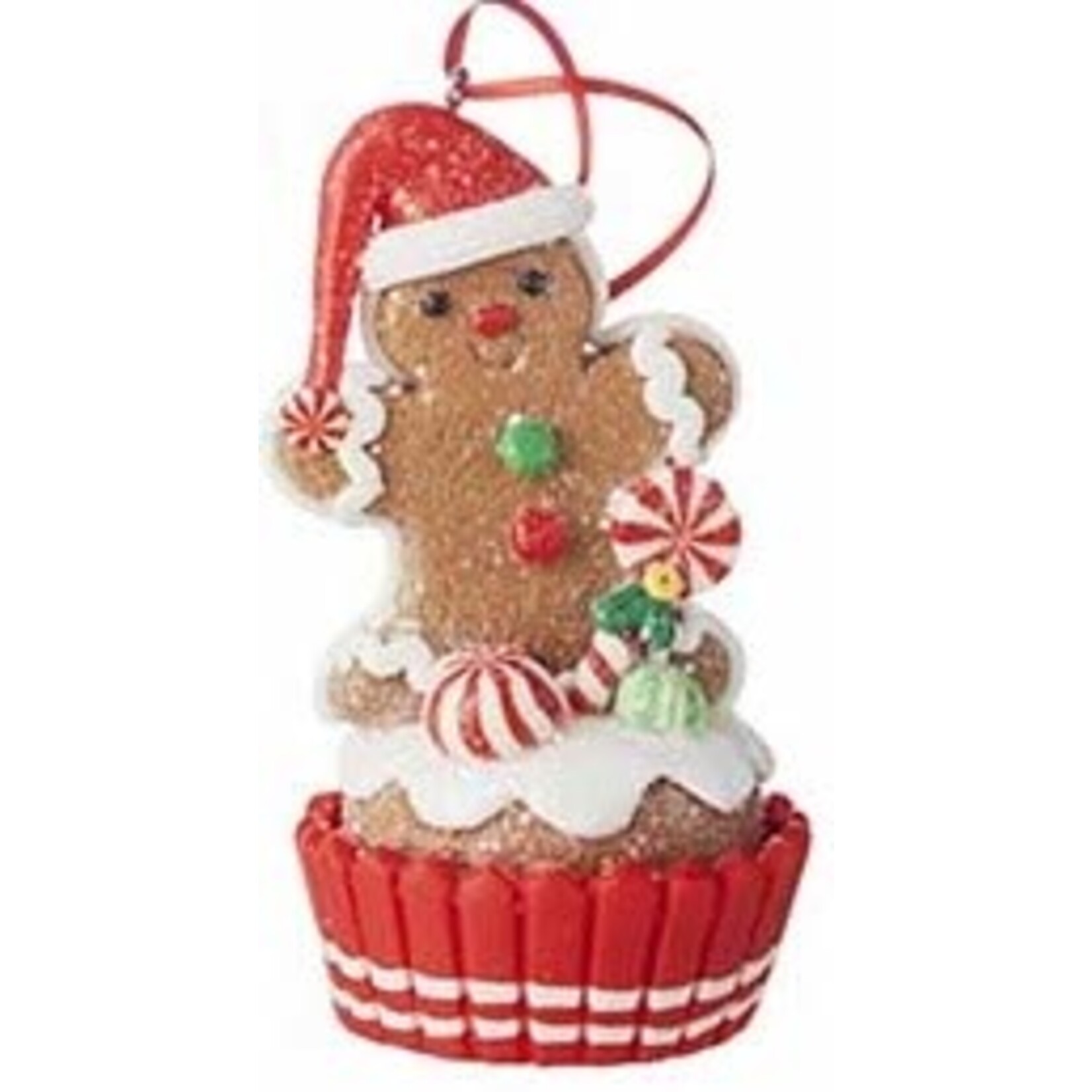 m. lynne designs gingerbread cupcake ornament