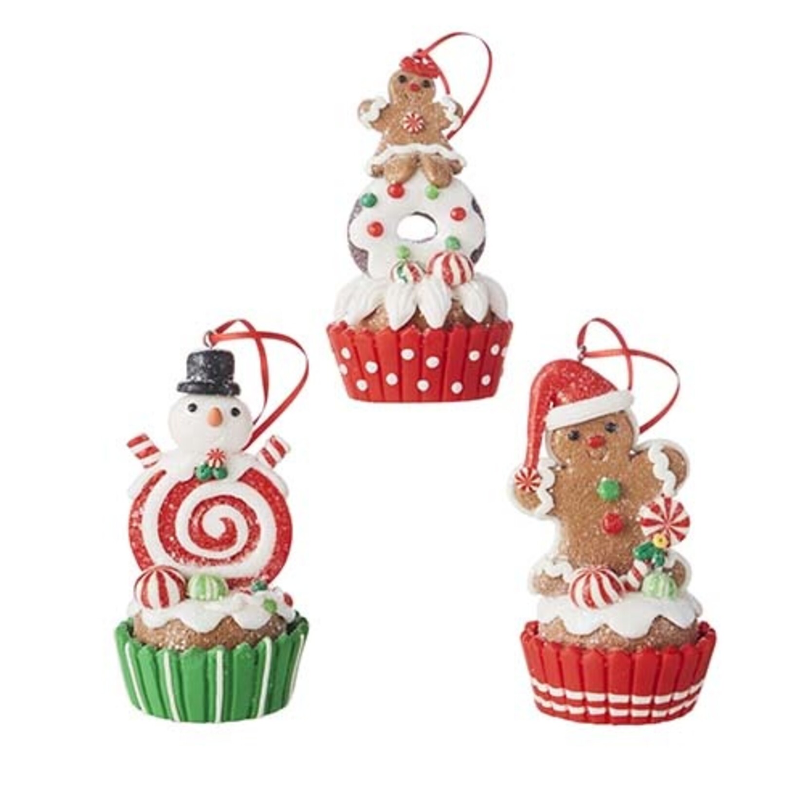 m. lynne designs gingerbread cupcake ornament