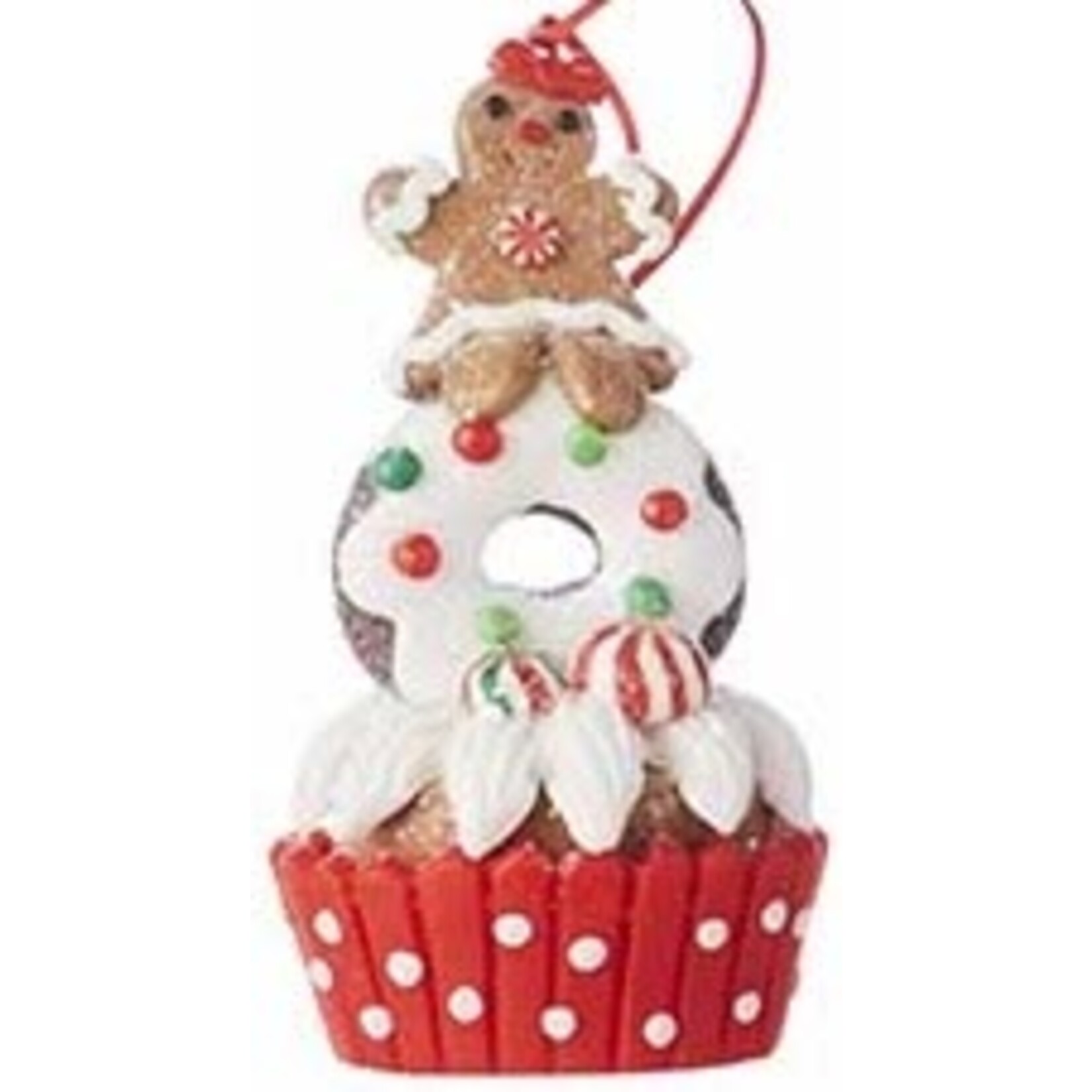 m. lynne designs gingerbread cupcake ornament