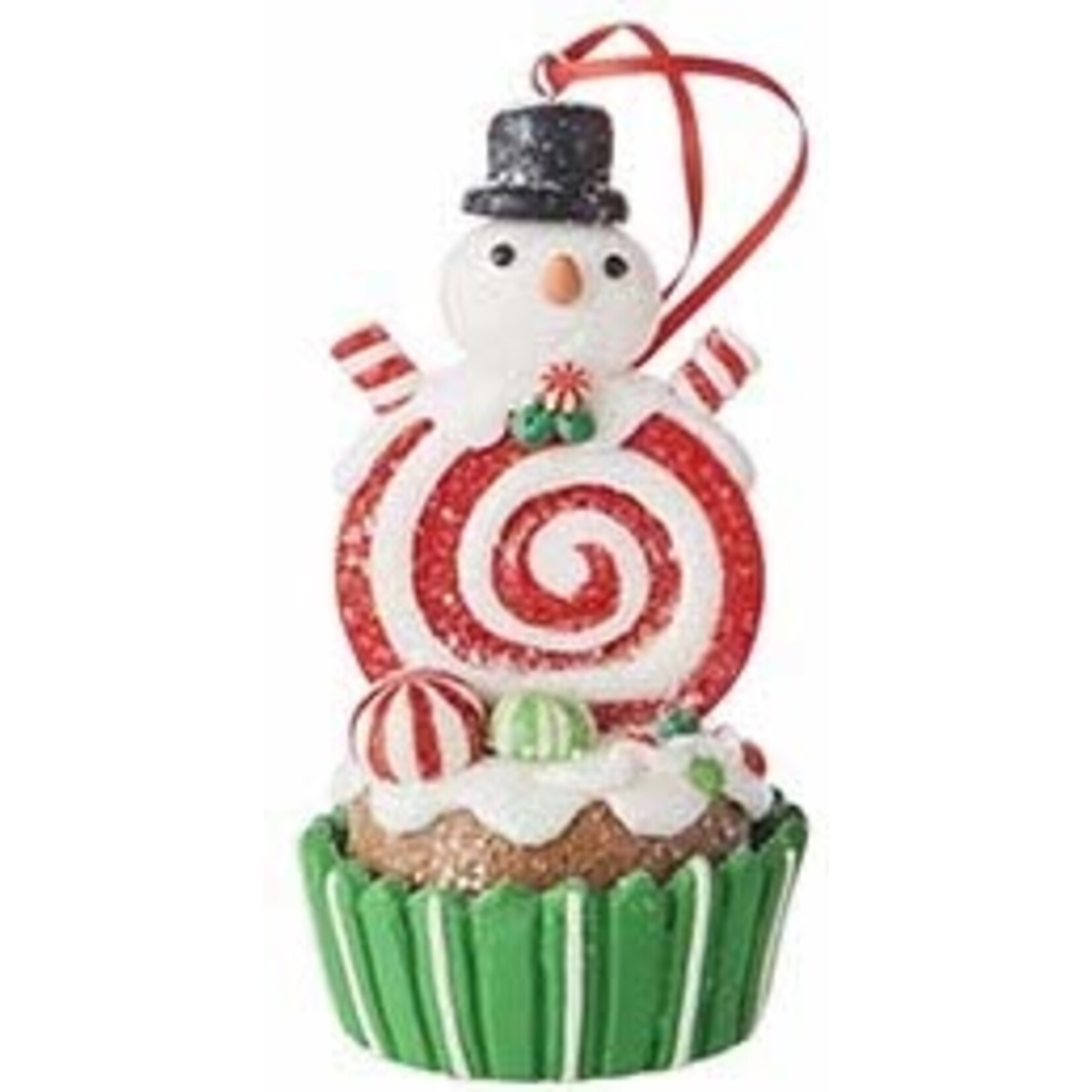m. lynne designs gingerbread cupcake ornament