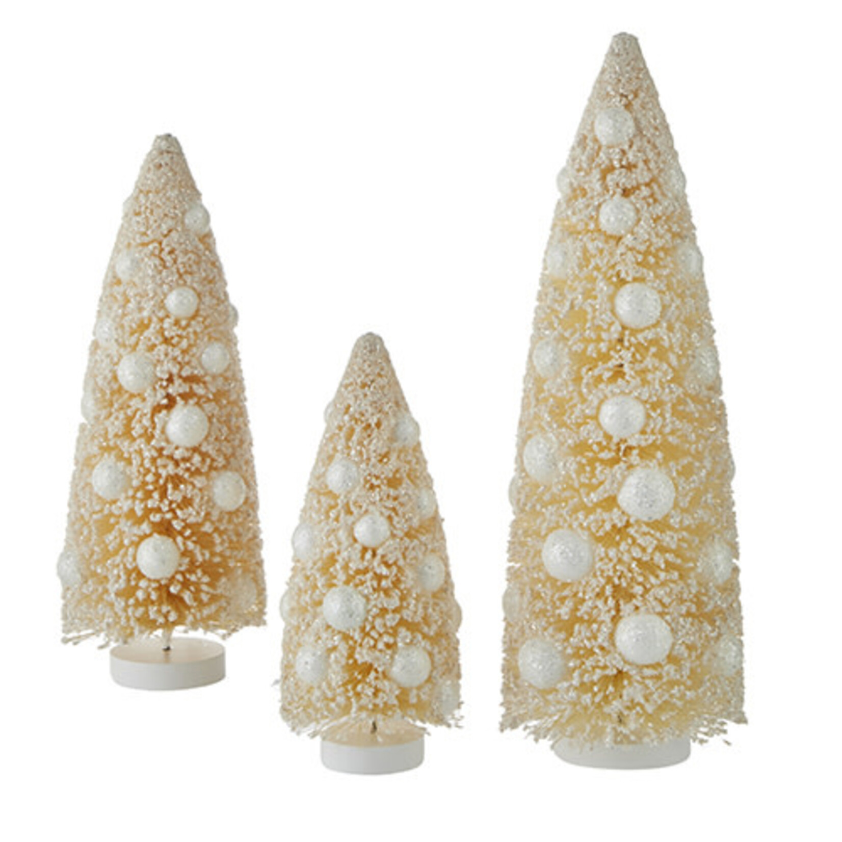 m. lynne designs white bottlebrush tree with ornaments