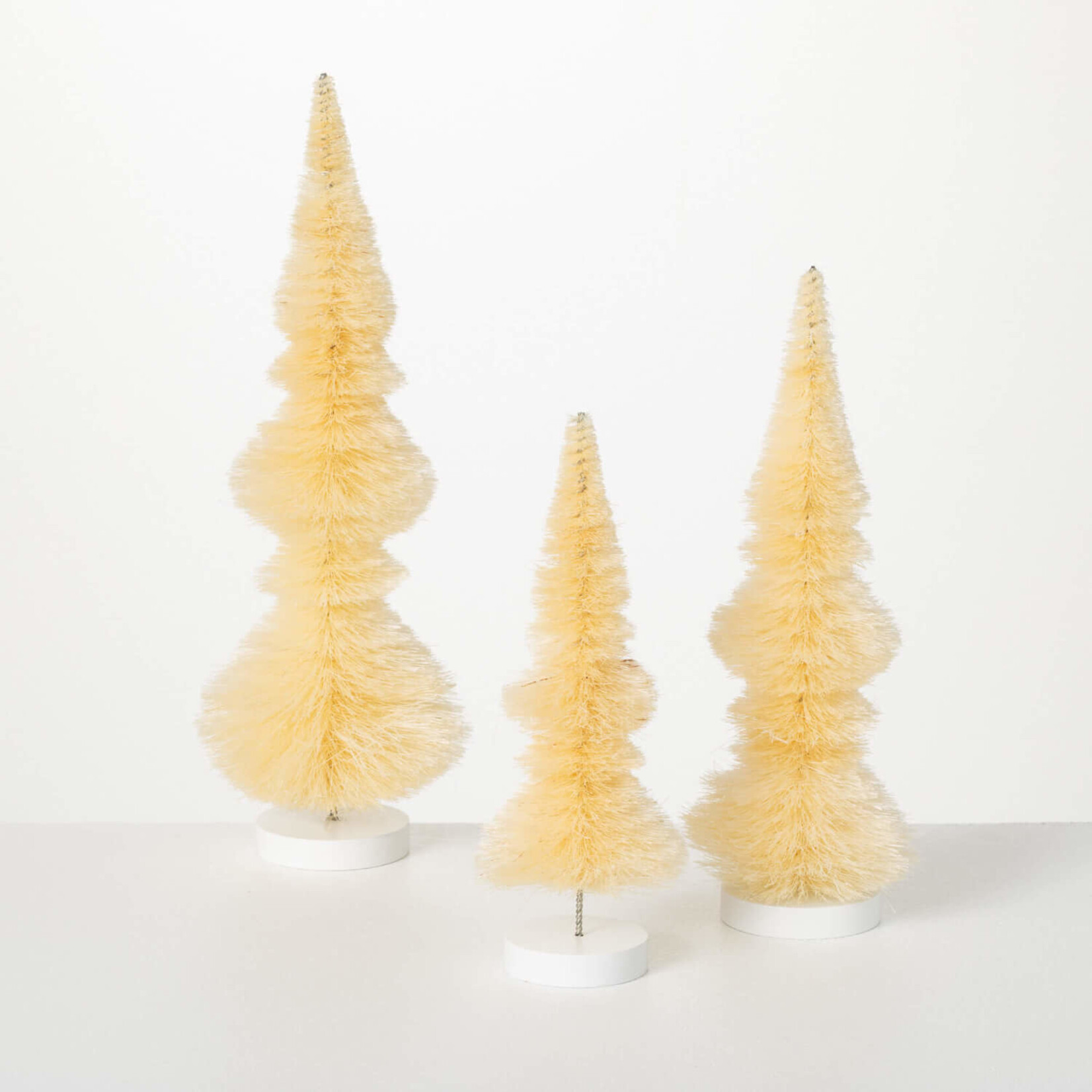 m. lynne designs white shaped bottlebrush tree
