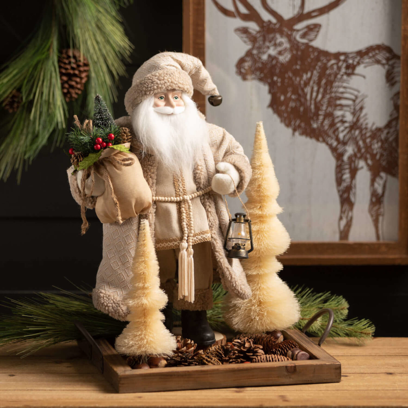 m. lynne designs white shaped bottlebrush tree