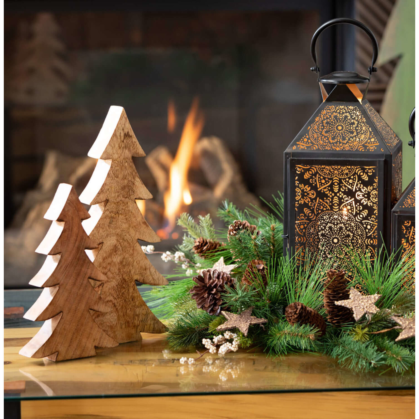 m. lynne designs wooden shaped trees