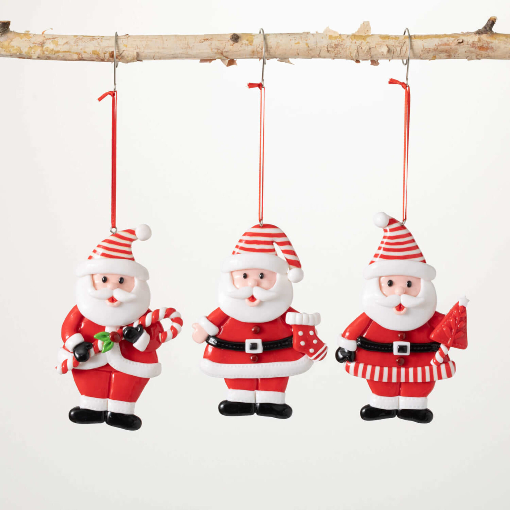 m. lynne designs santa ornament