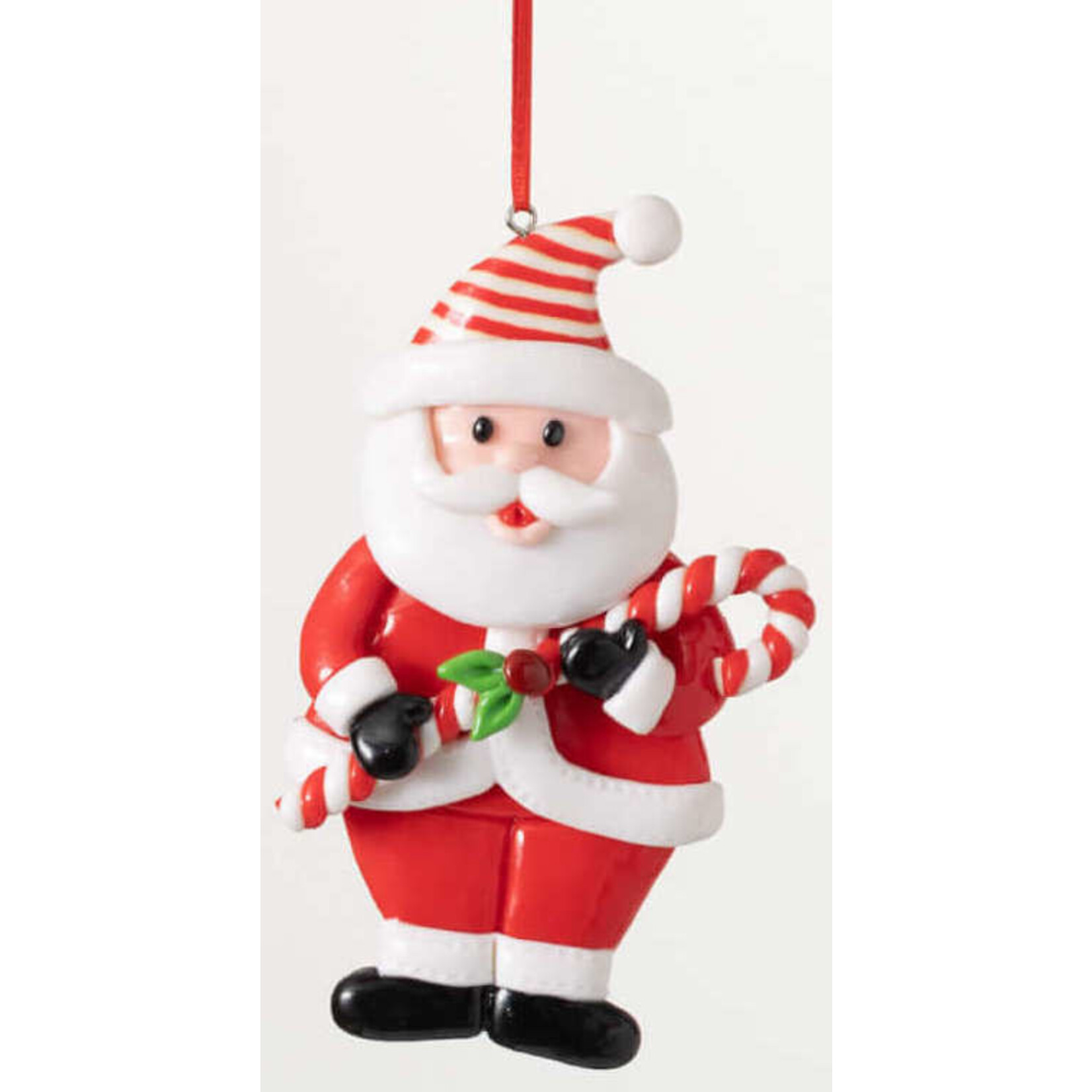 m. lynne designs santa ornament
