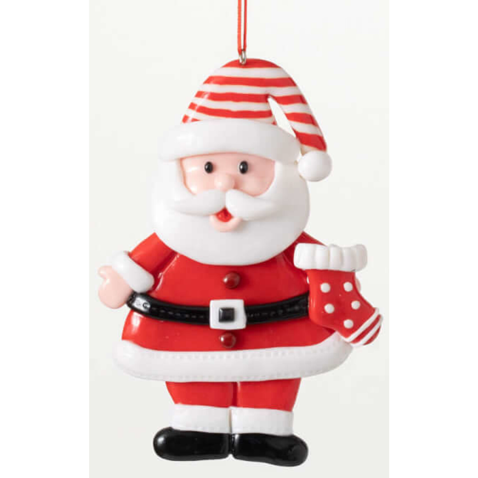 m. lynne designs santa ornament