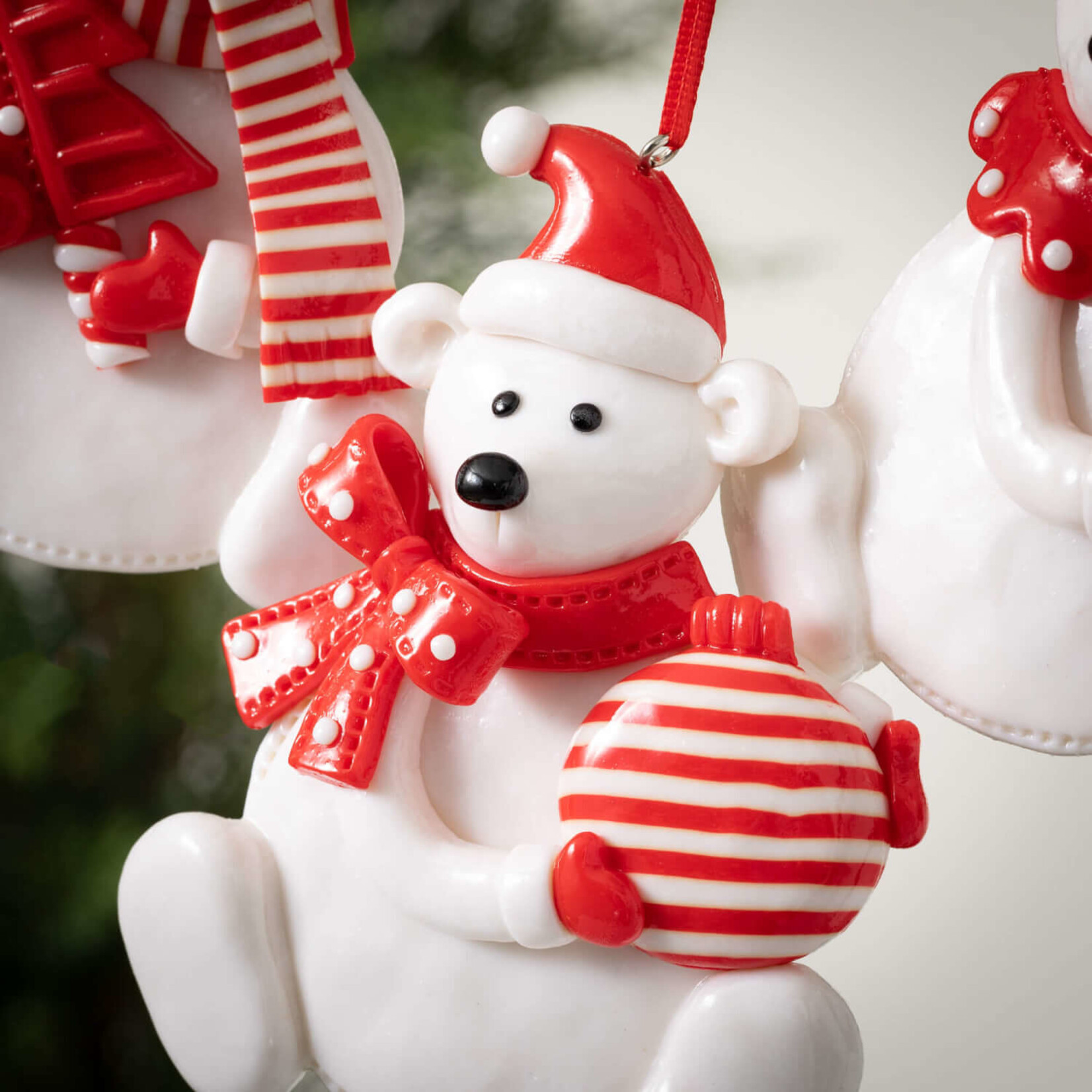m. lynne designs polar bear ornament