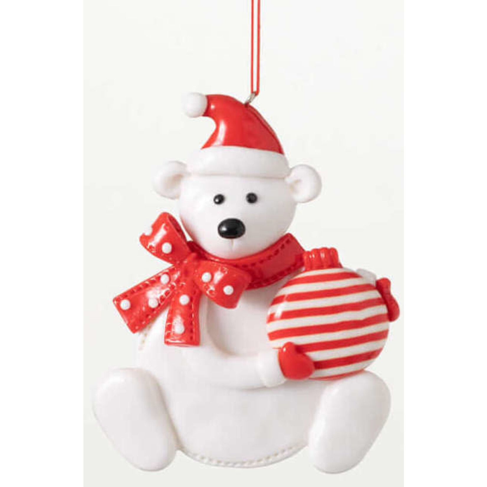 m. lynne designs polar bear ornament