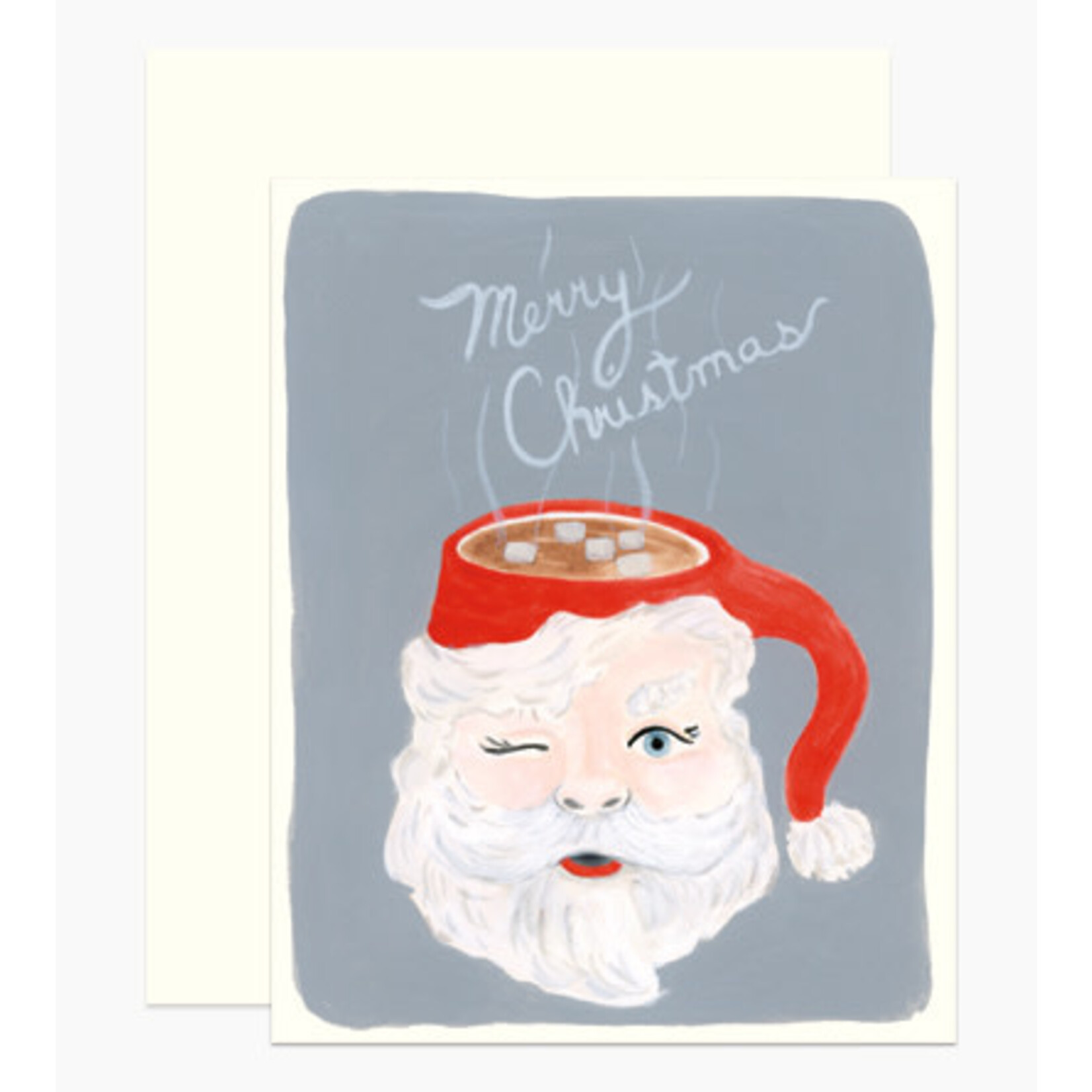 m. lynne designs santa mug card