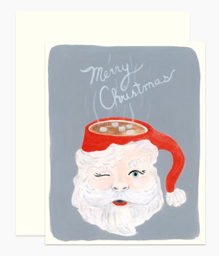 available at m. lynne designs Santa Mug Card