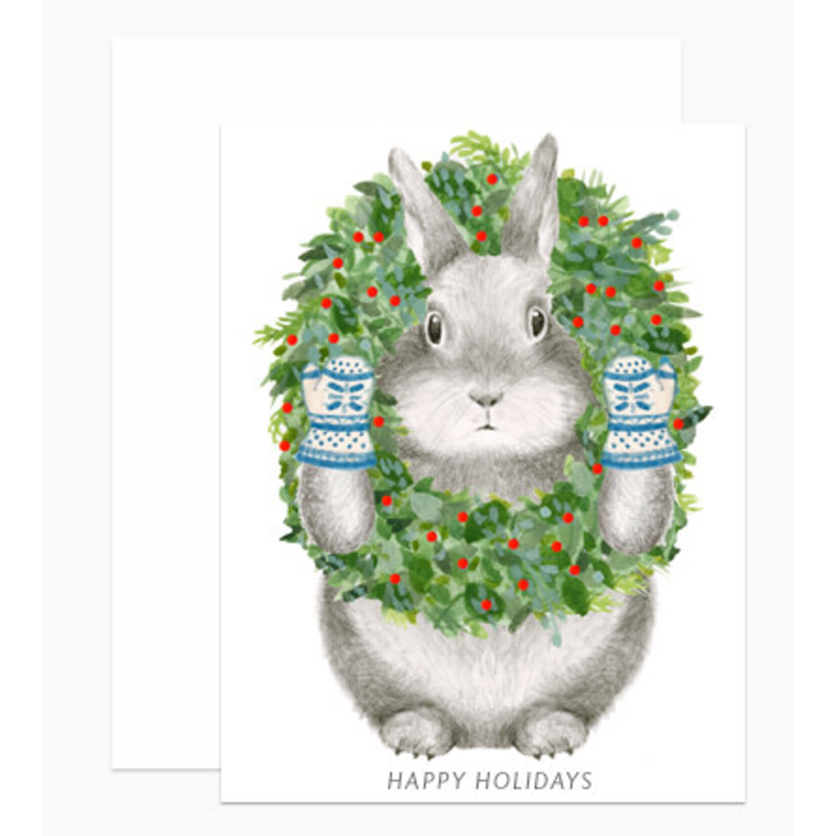 m. lynne designs bunny wreath card