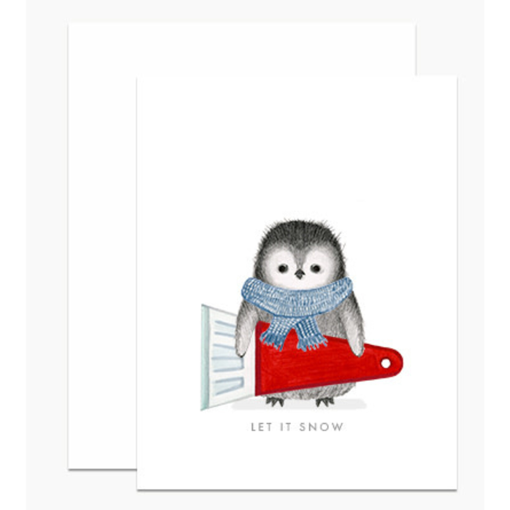 m. lynne designs penguin scraper card