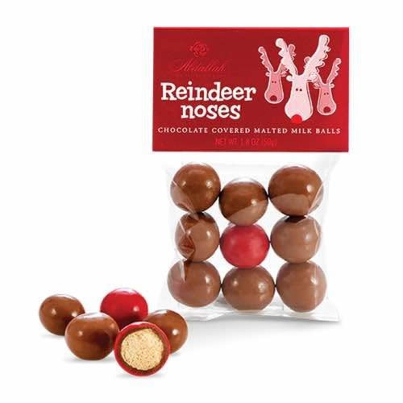 m. lynne designs reindeer noses chocolate