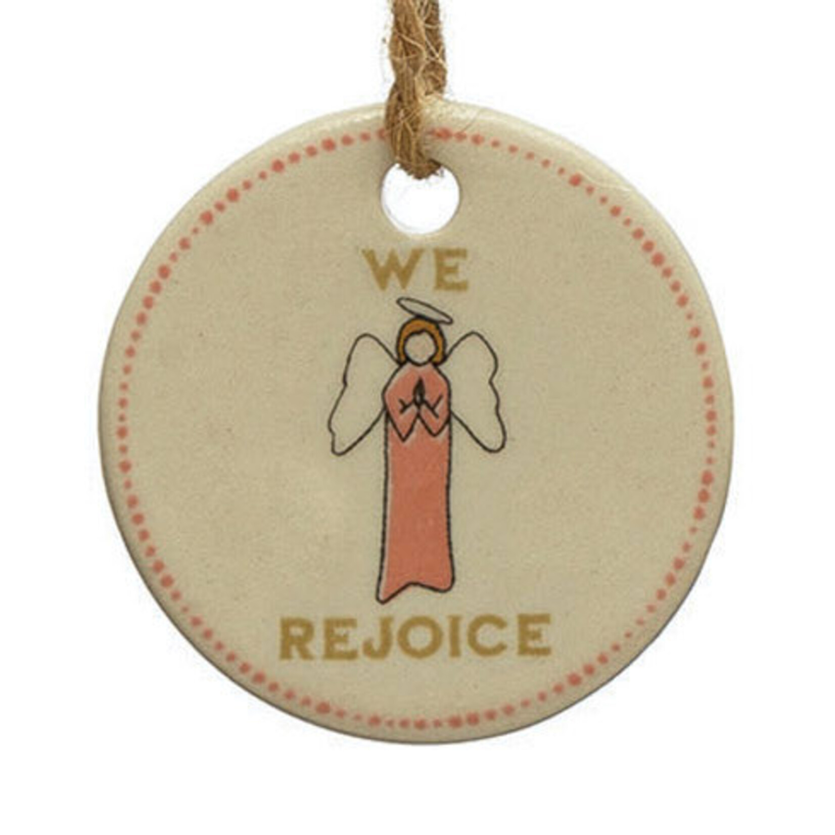 m. lynne designs stoneware ornament tag