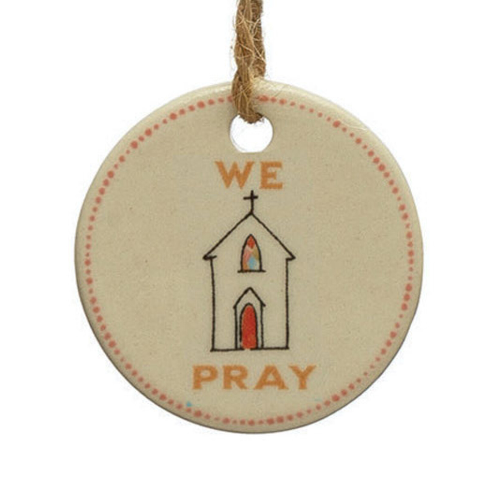 m. lynne designs stoneware ornament tag