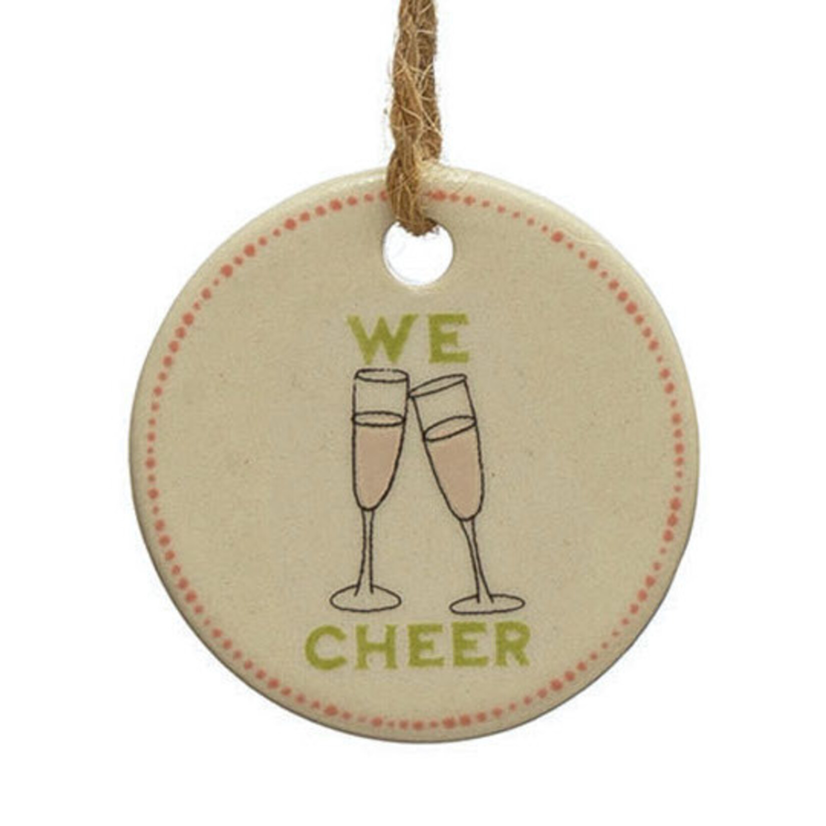 m. lynne designs stoneware ornament tag