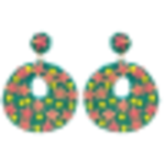 m. lynne designs statement flower with turquoise earring