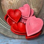 m. lynne designs pink sweet heart petite bowl