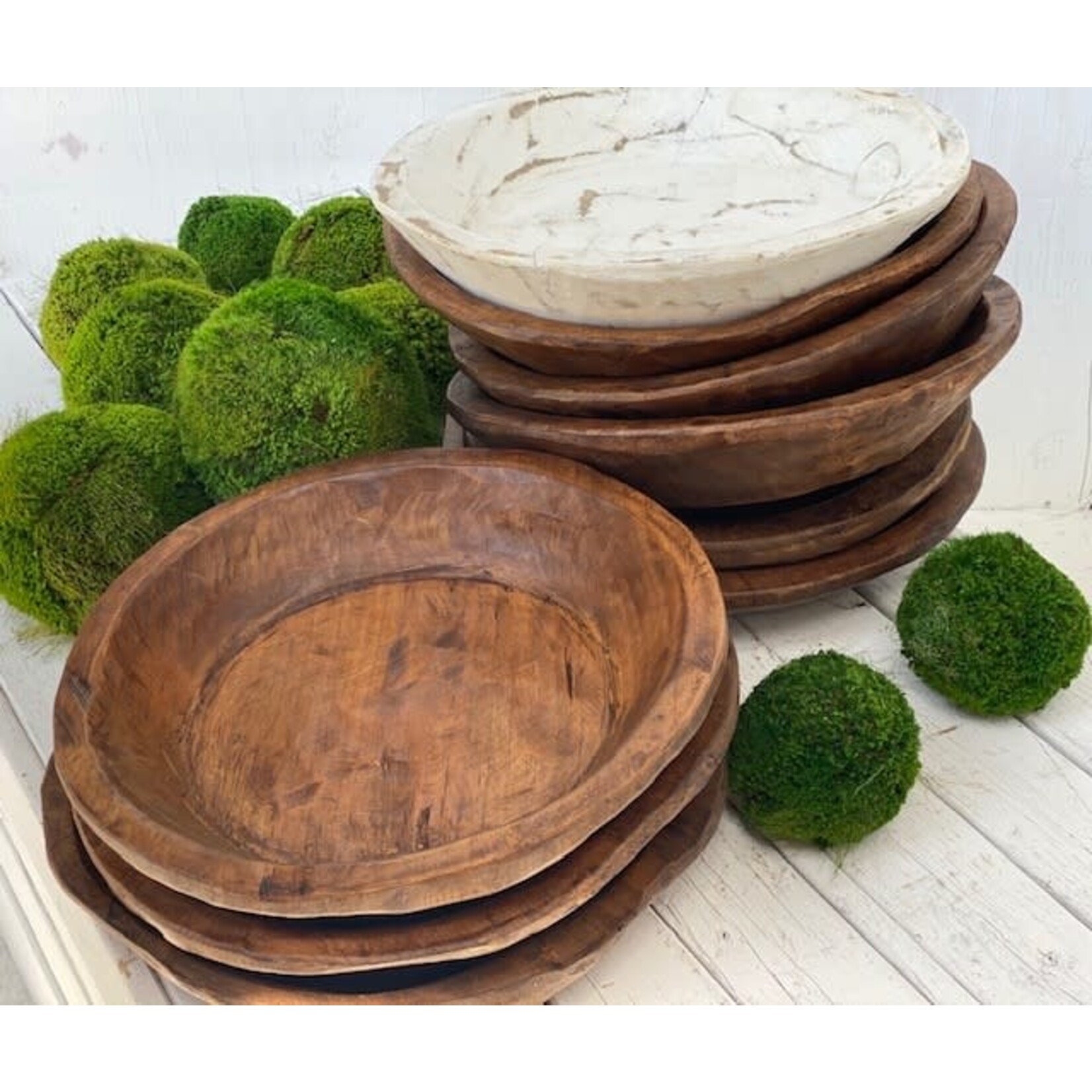 m. lynne designs white medium round bowl