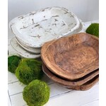 m. lynne designs white rectangle bowl