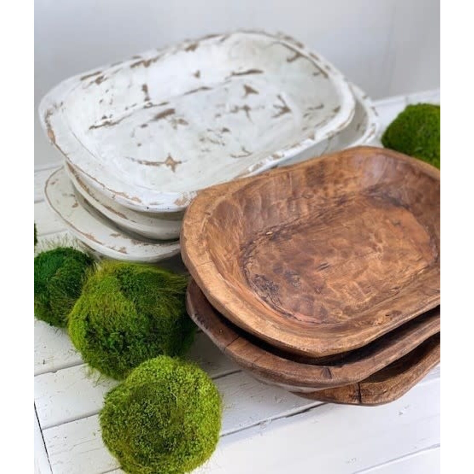 m. lynne designs white rectangle bowl