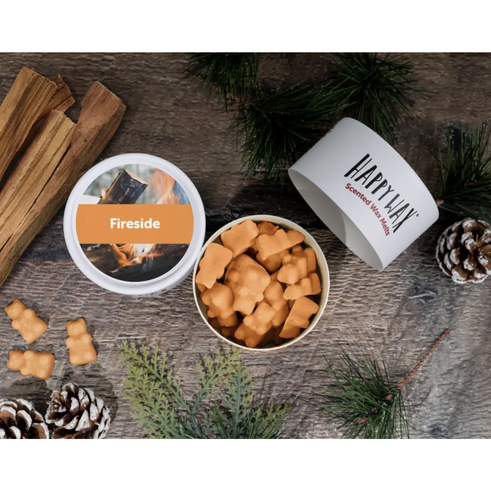 happy wax fireside tin melts