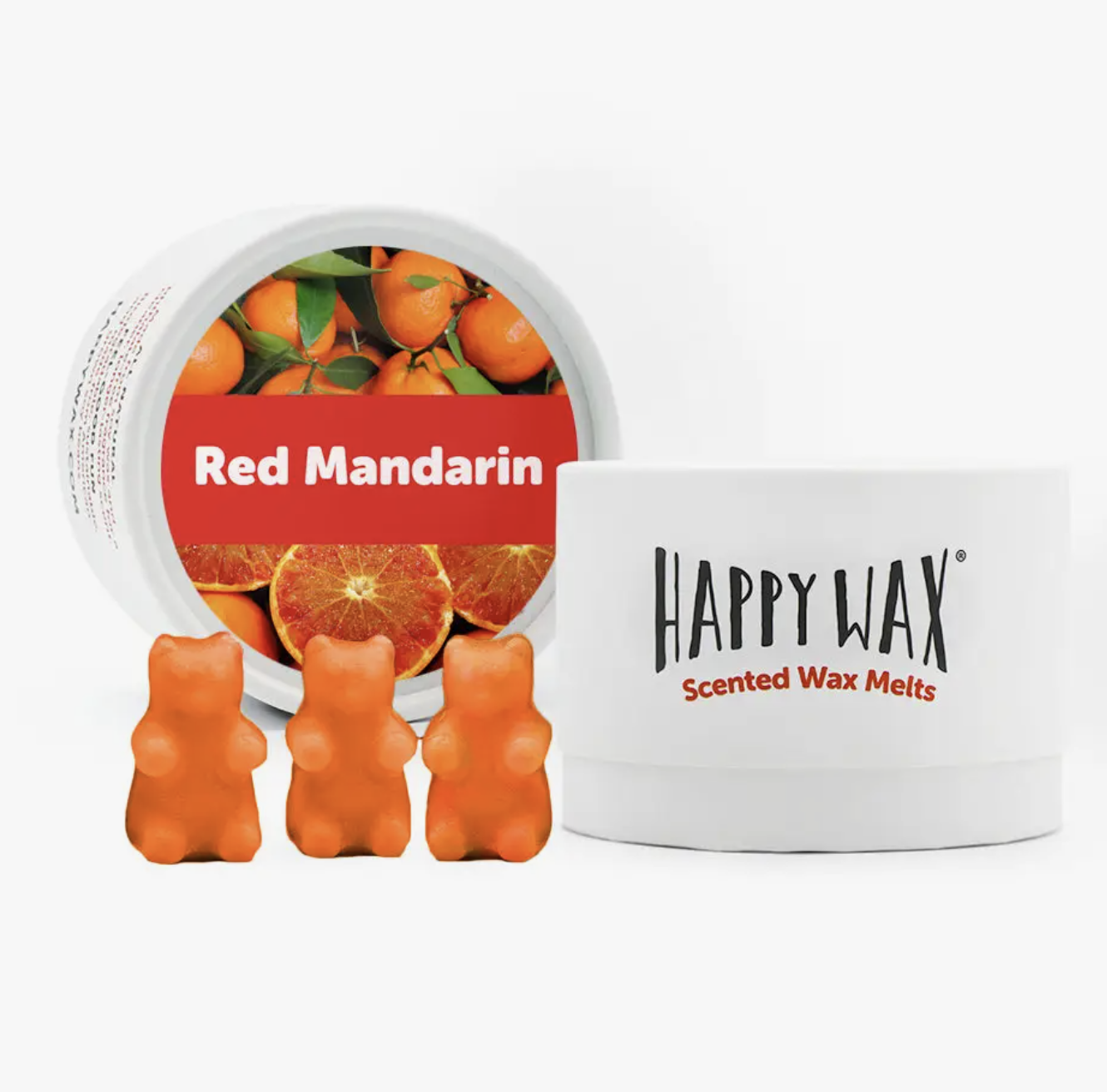 happy wax Red Mandarin Tin Melts