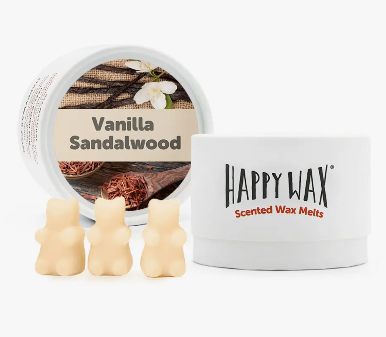 happy wax Vanilla Sandalwood Tin Melts