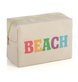 available at m. lynne designs Beach on Natural Pouch