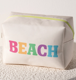 available at m. lynne designs Beach on Natural Pouch