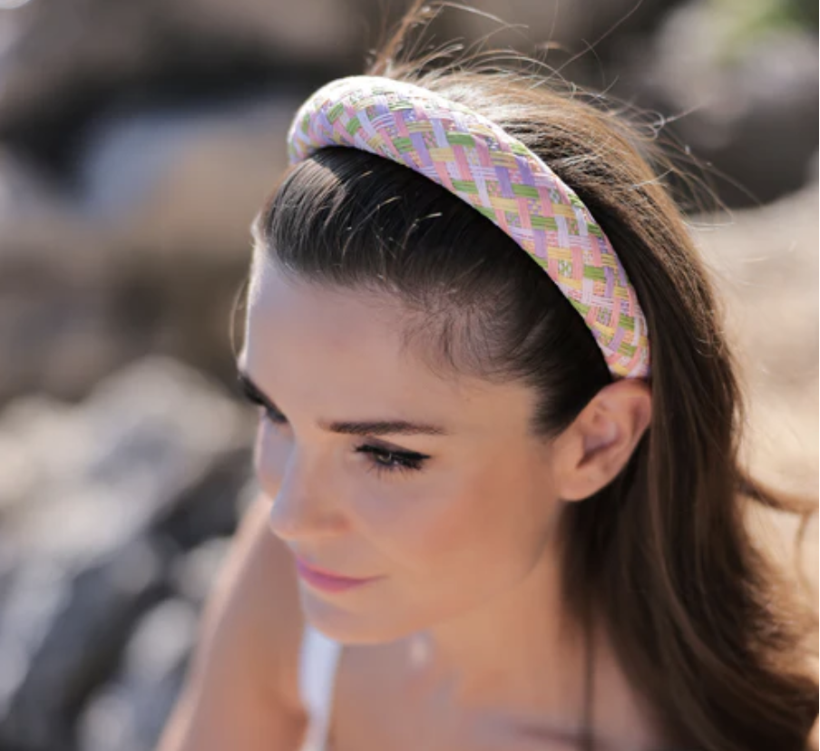 available at m. lynne designs Padded Straw Multi Headband
