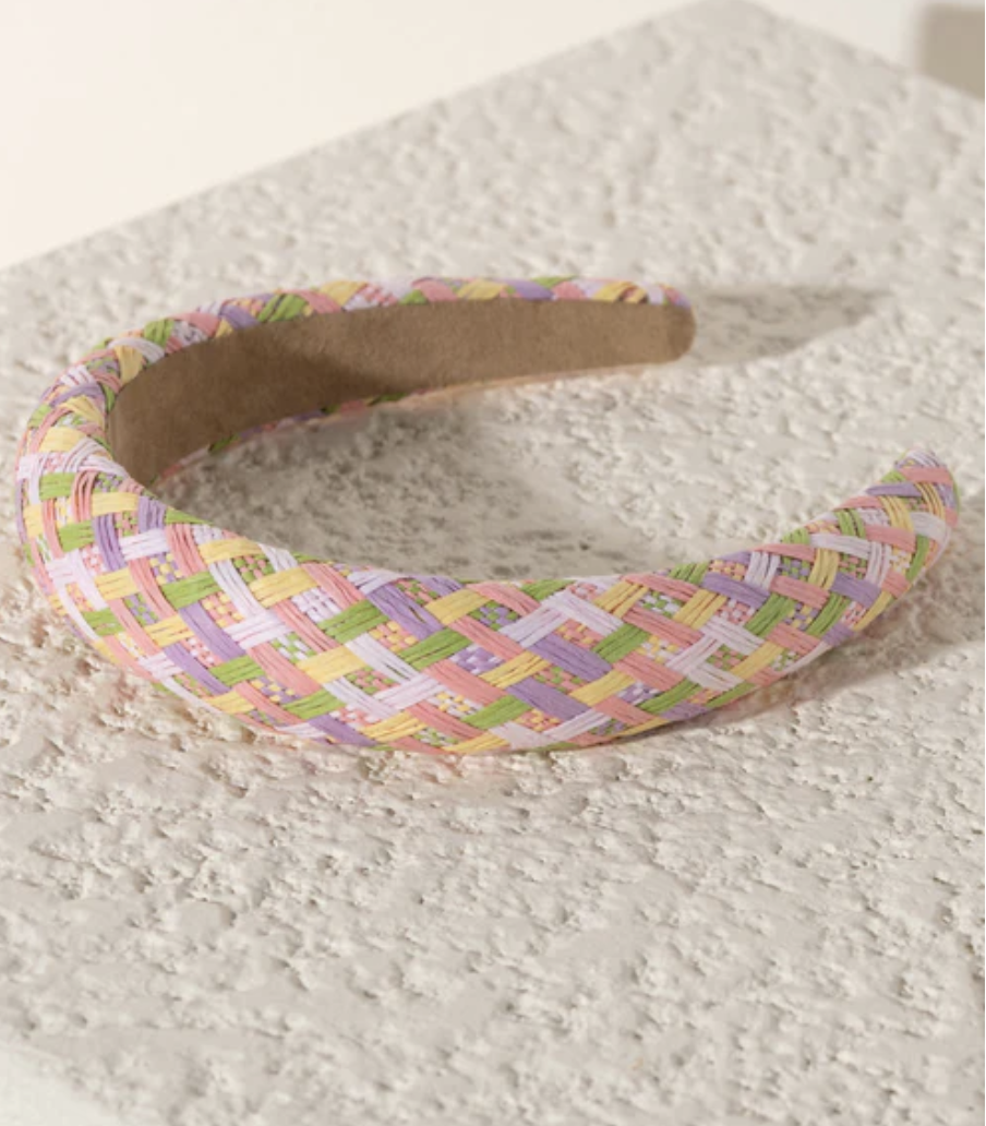 available at m. lynne designs Padded Straw Multi Headband