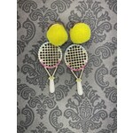 m. lynne designs sparkly tennis racket earring