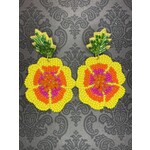 m. lynne designs beaded funky pineapple earring