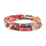 m. lynne designs multicolor with gold accents bracelet
