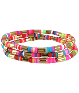 available at m. lynne designs Multicolor with Gold Accents Bracelet